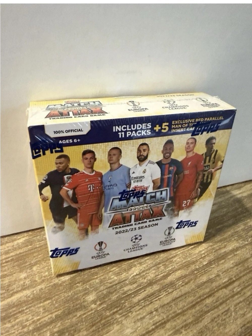 Topps Match Attax Trading Card Game Box - Yellow, Blue